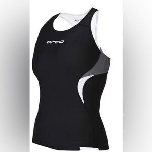 Orca Women's Core Support Singlet Tank - Black/Castle Rock